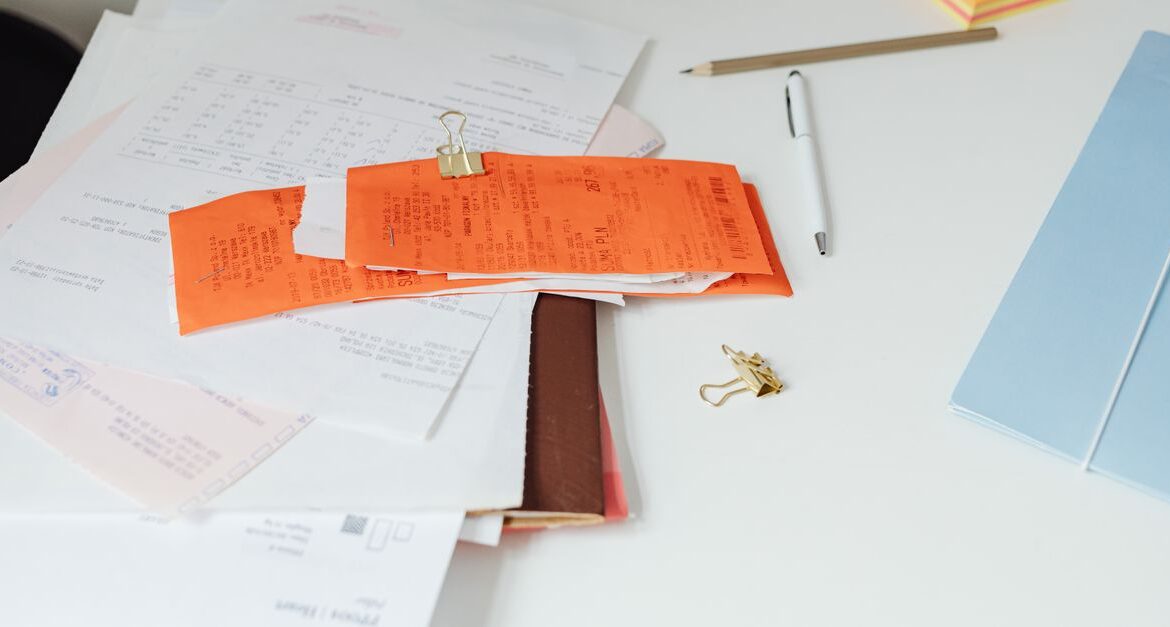 business invoice financial documents