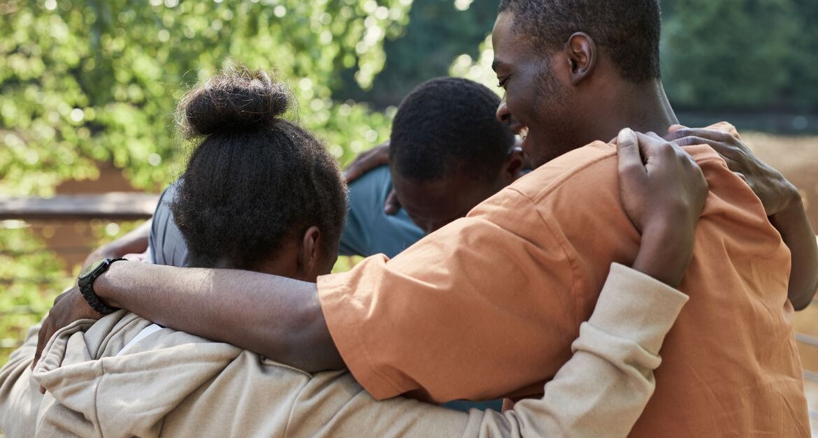 family reunion embrace