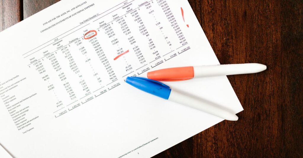 corporate financial audit documents