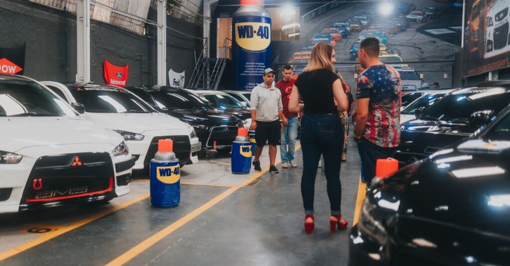 luxury cars warehouse inspection
